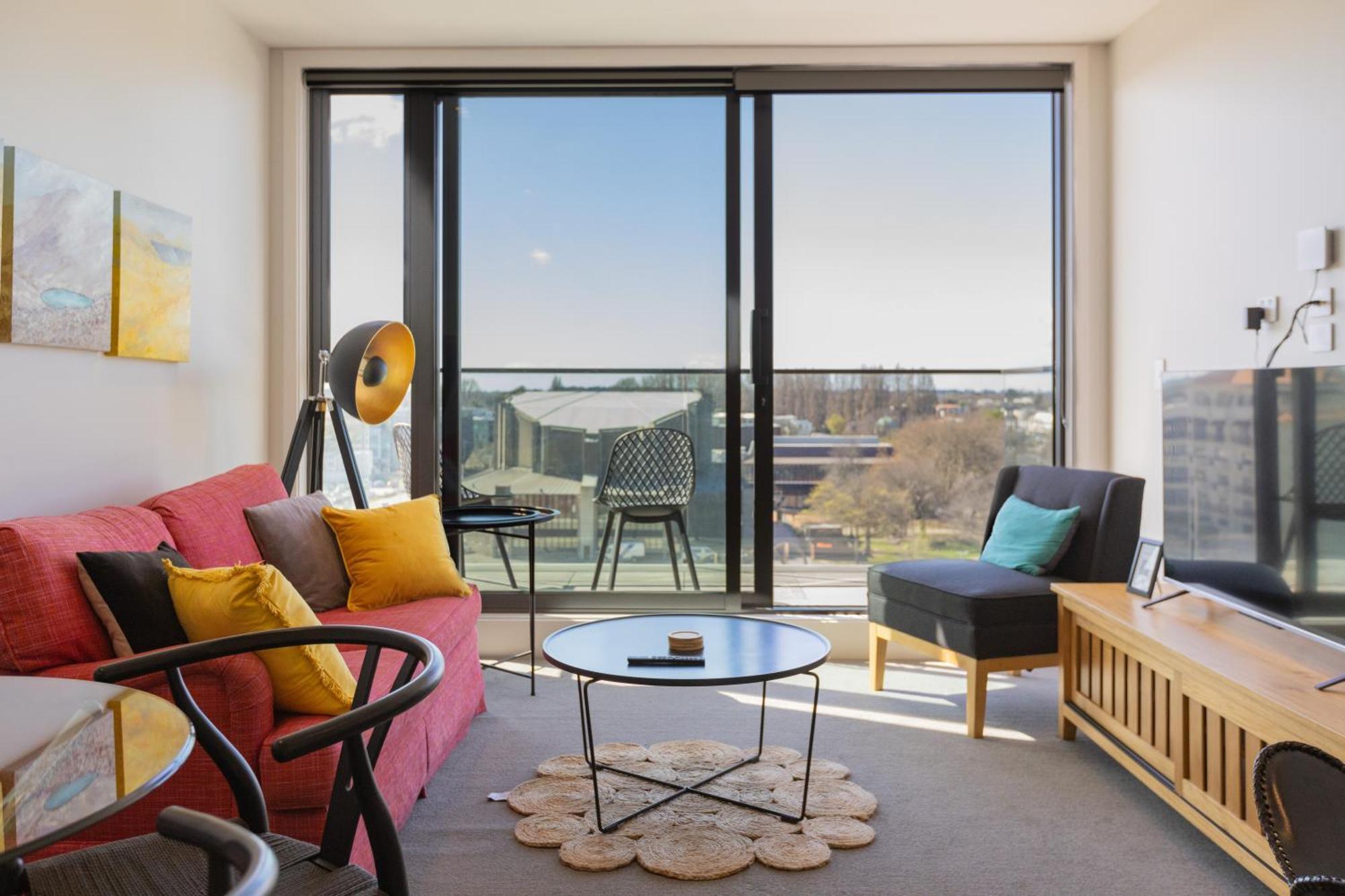 כרייסטצ'רץ' Luxury 2 Bedroom Cbd Apartment With Free Parking מראה חיצוני תמונה
