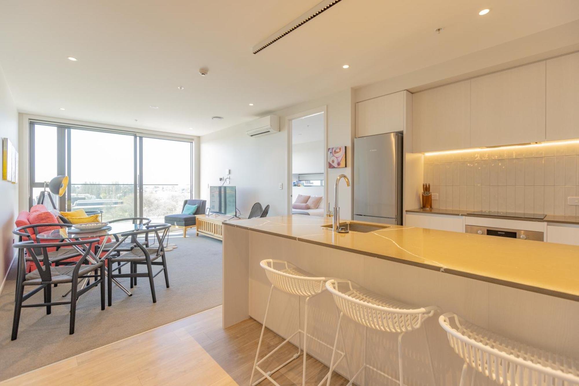 כרייסטצ'רץ' Luxury 2 Bedroom Cbd Apartment With Free Parking מראה חיצוני תמונה