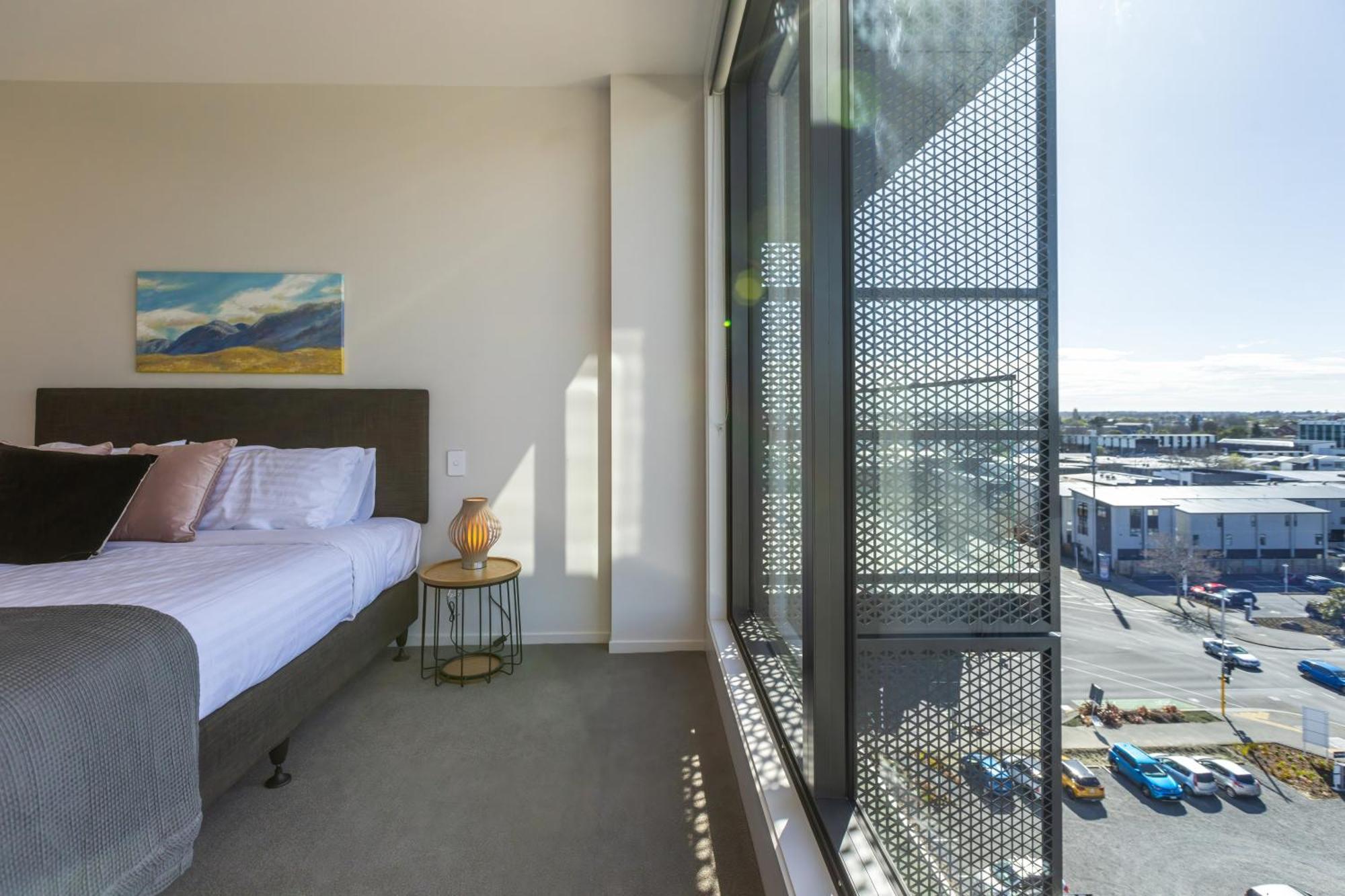 כרייסטצ'רץ' Luxury 2 Bedroom Cbd Apartment With Free Parking מראה חיצוני תמונה